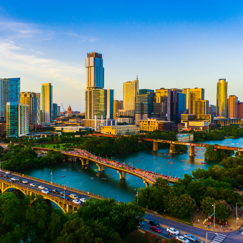 Scenic view of Austin Area