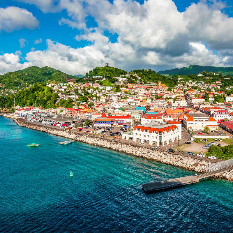 Scenic view of Grenada
